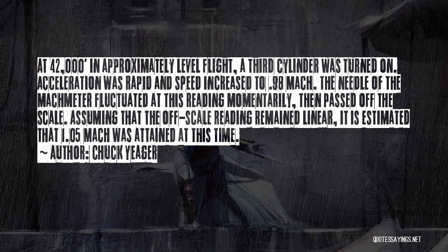 Mach Quotes By Chuck Yeager