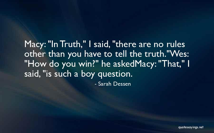 Macy And Wes Quotes By Sarah Dessen