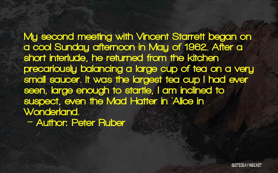 Mad As A Hatter Quotes By Peter Ruber