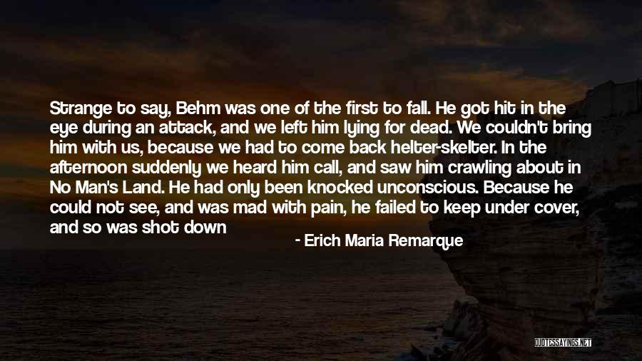 Mad Eye Quotes By Erich Maria Remarque