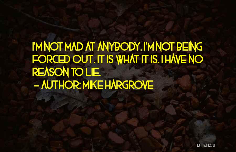 Mad For No Reason Quotes By Mike Hargrove