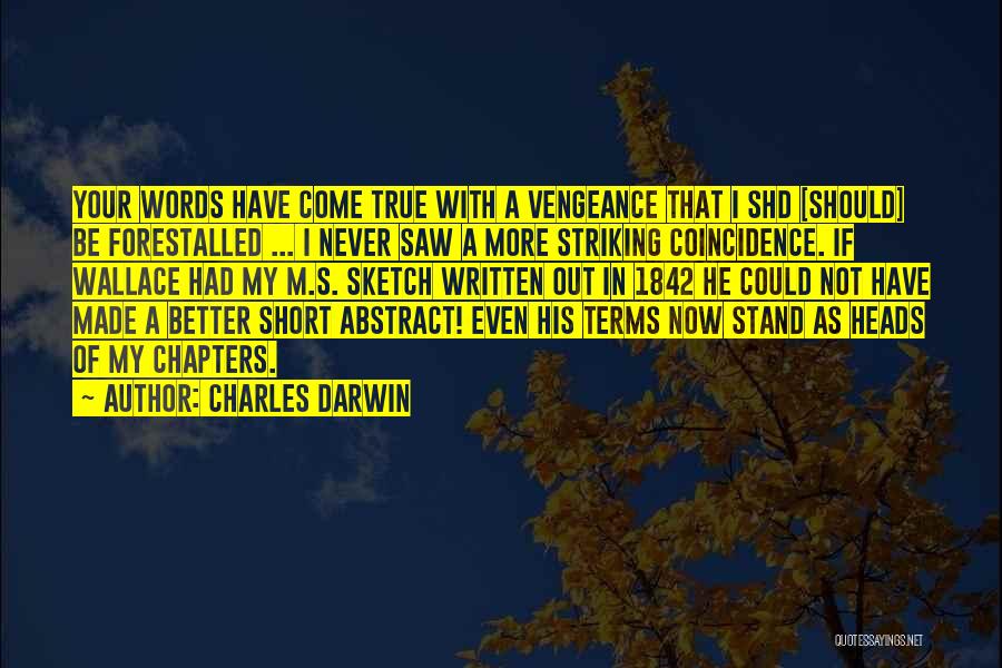 Made For Each Other Short Quotes By Charles Darwin