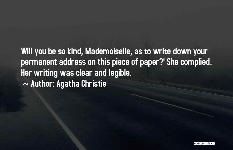 Mademoiselle Quotes By Agatha Christie