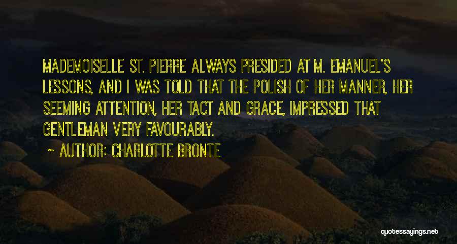 Mademoiselle Quotes By Charlotte Bronte