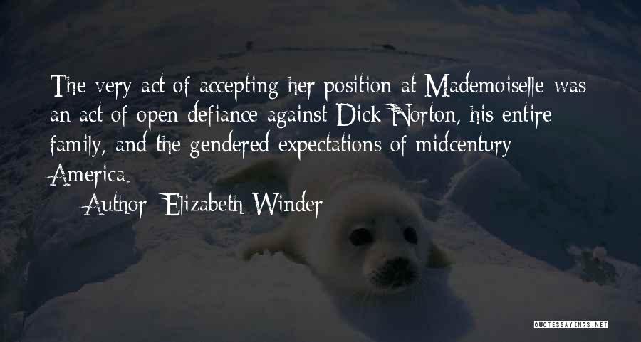 Mademoiselle Quotes By Elizabeth Winder