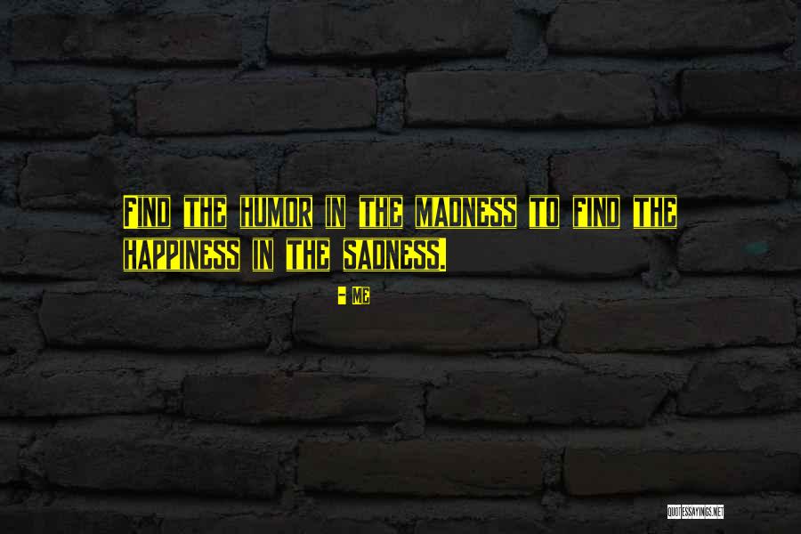 Madness And Sadness Quotes By Me