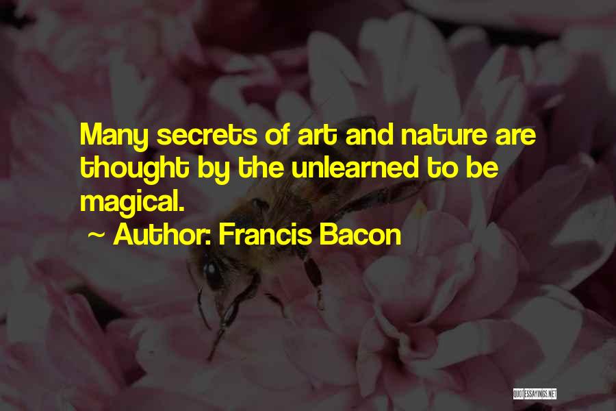 Magic And Nature Quotes By Francis Bacon