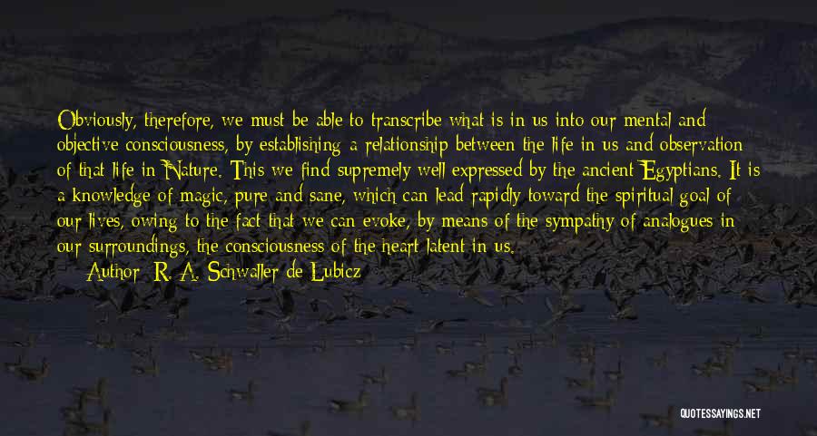 Magic And Nature Quotes By R. A. Schwaller De Lubicz