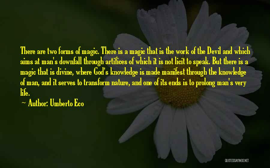 Magic And Nature Quotes By Umberto Eco