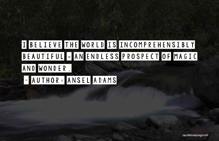 Magic And Wonder Quotes By Ansel Adams