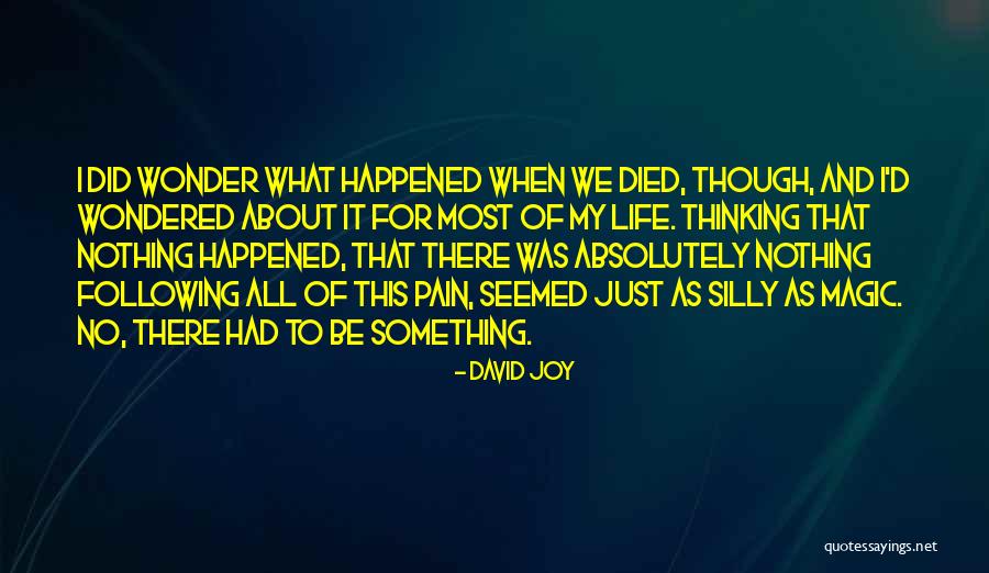 Magic And Wonder Quotes By David Joy