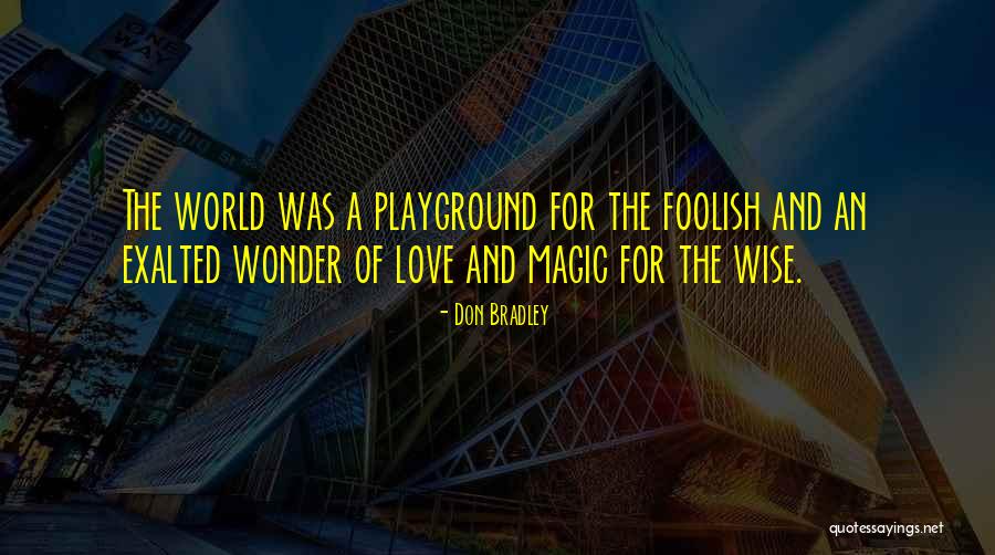 Magic And Wonder Quotes By Don Bradley