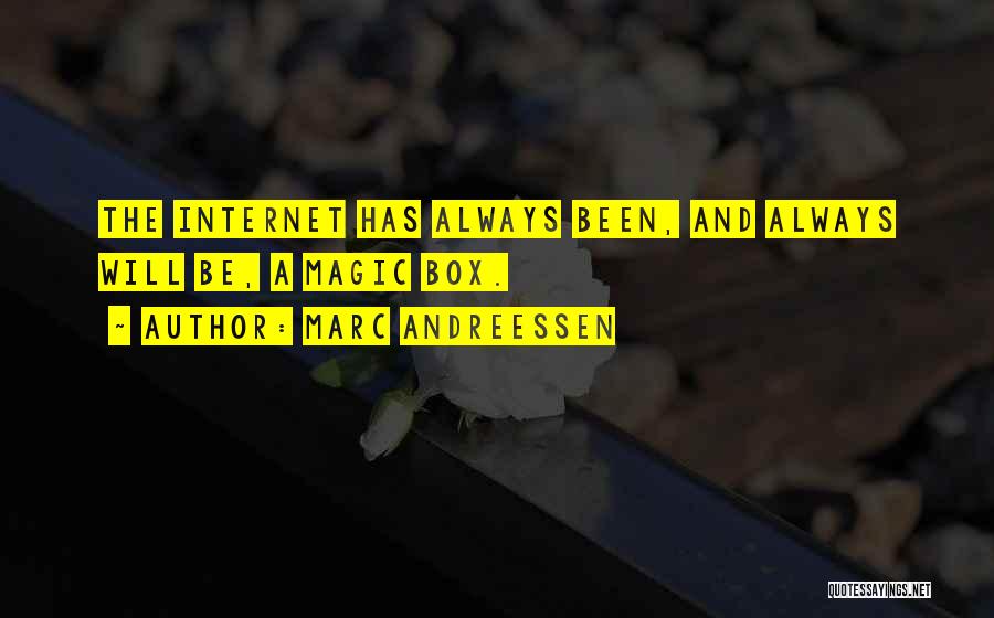 Magic Box Quotes By Marc Andreessen