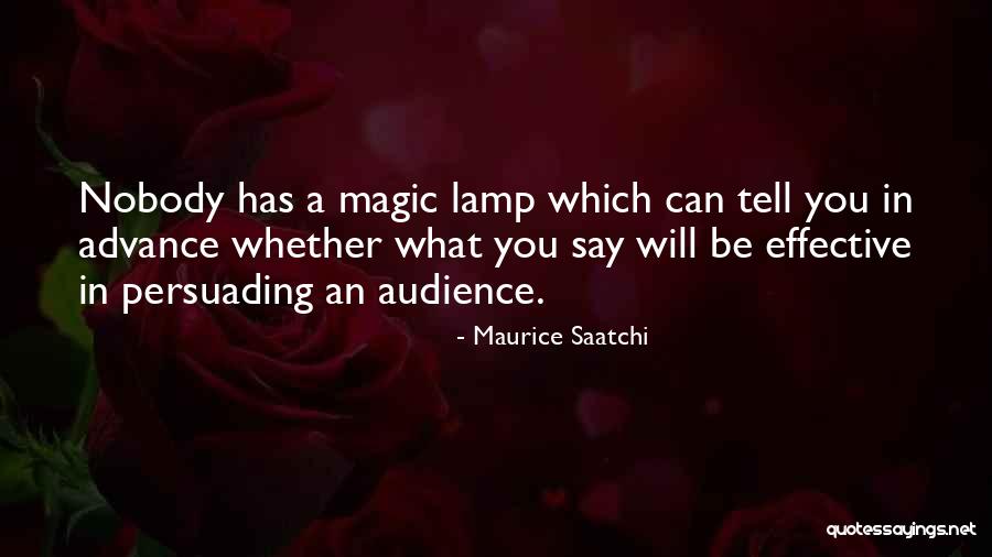 Magic Lamp Quotes By Maurice Saatchi Magic Lamp Quotes By Maurice Saatchi