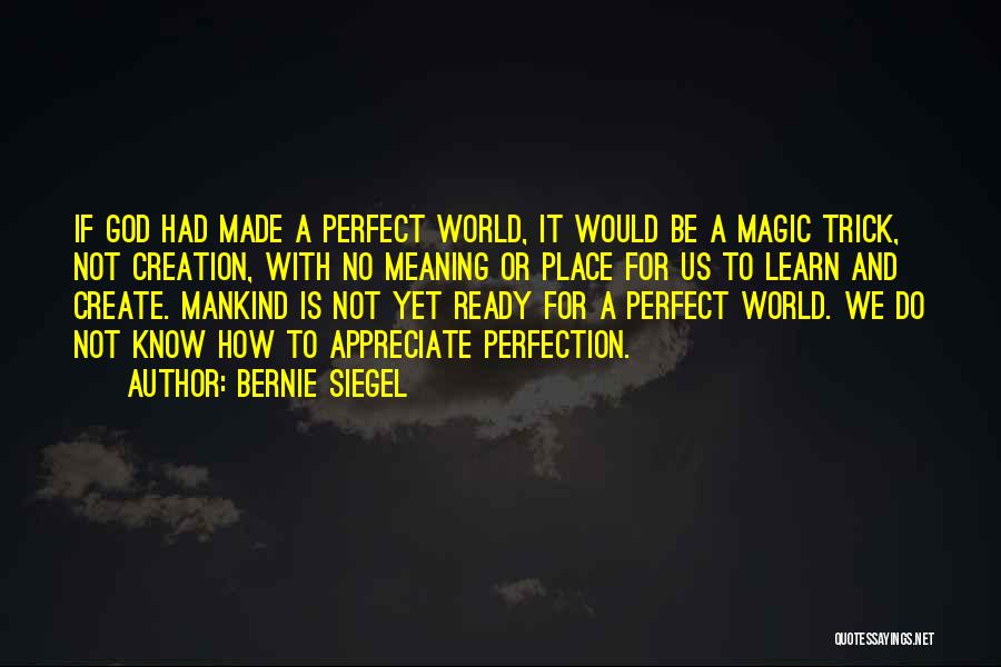 Magic Trick Quotes By Bernie Siegel