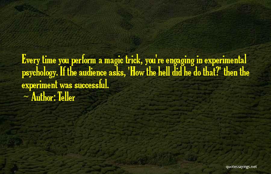 Magic Trick Quotes By Teller