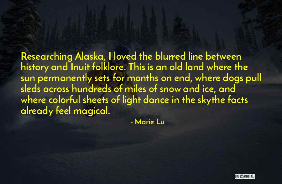 Magical Snow Quotes By Marie Lu Magical Snow Quotes By Marie Lu