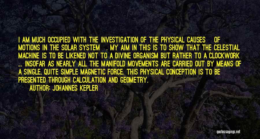 Magnetic Quotes By Johannes Kepler