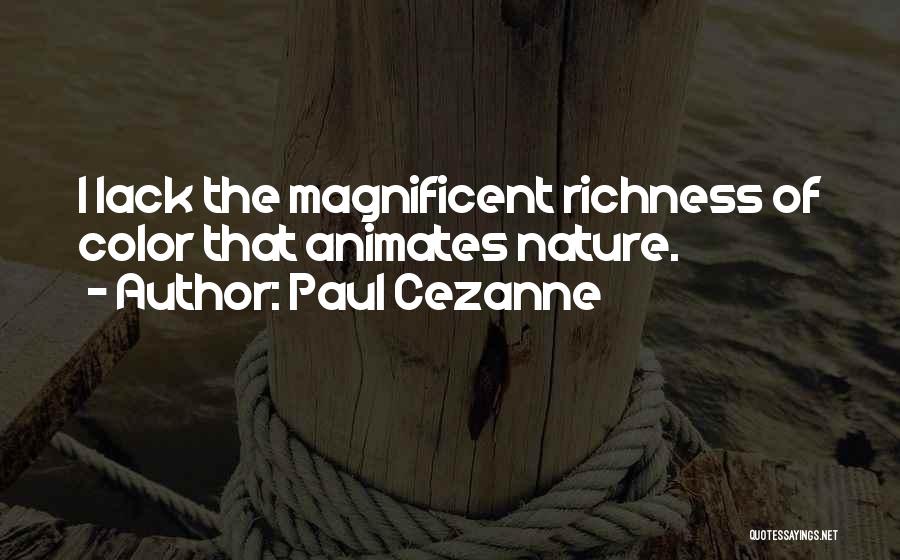 Magnificent Quotes By Paul Cezanne