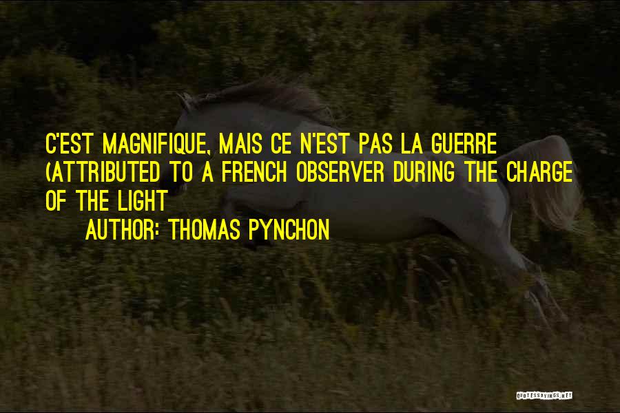 Magnifique French Quotes By Thomas Pynchon
