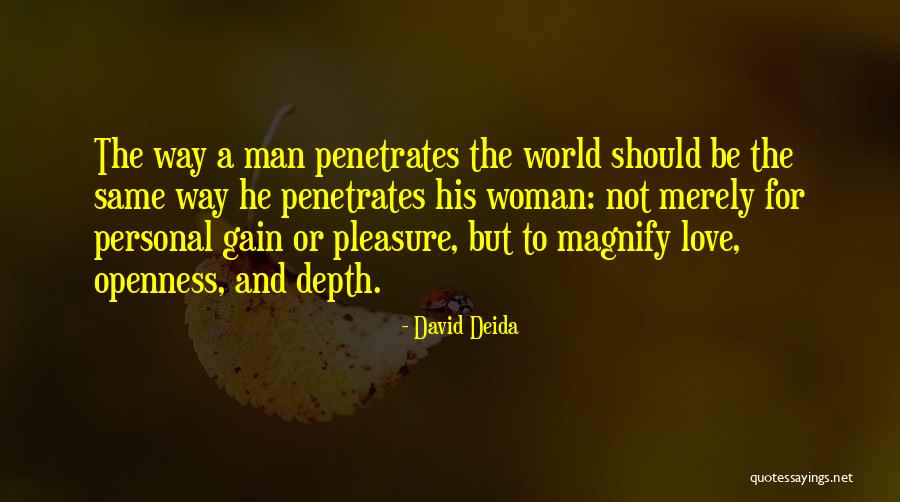 Magnify Quotes By David Deida