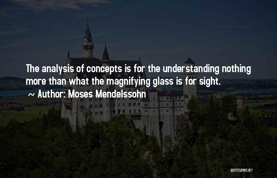 Magnifying Glass Quotes By Moses Mendelssohn