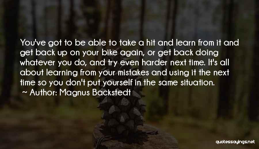 Magnus Backstedt Quotes 1694979