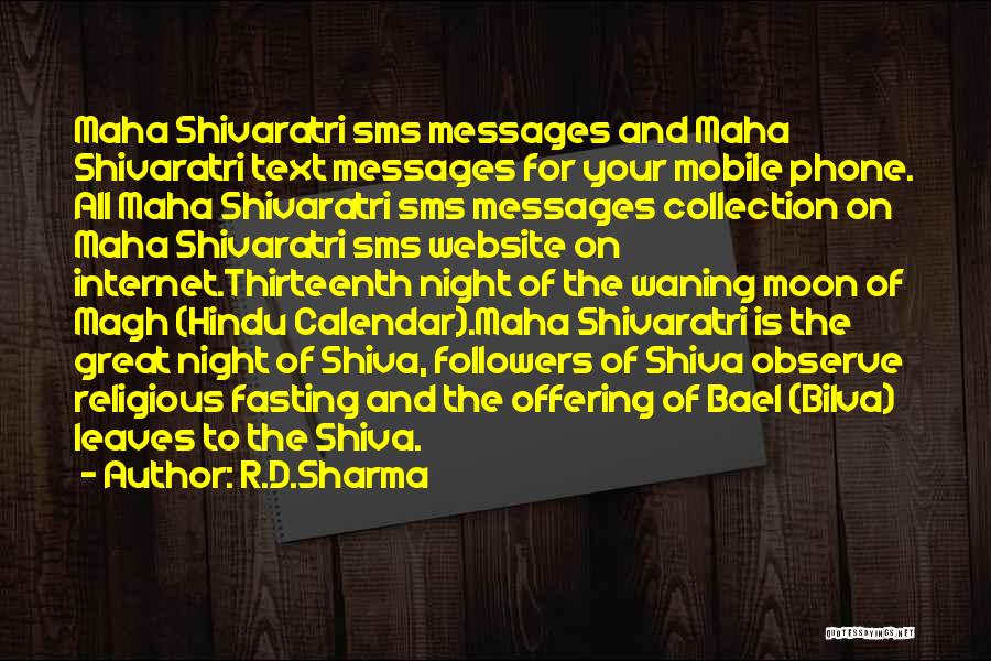 Maha Shivaratri Quotes By R.D.Sharma