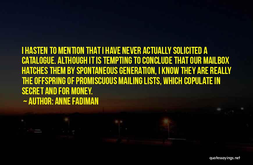 Mailing Quotes By Anne Fadiman