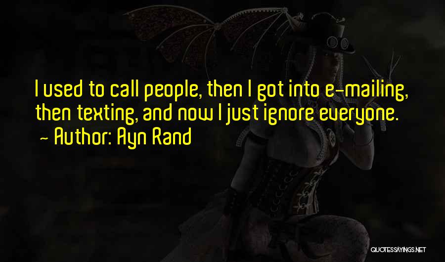 Mailing Quotes By Ayn Rand