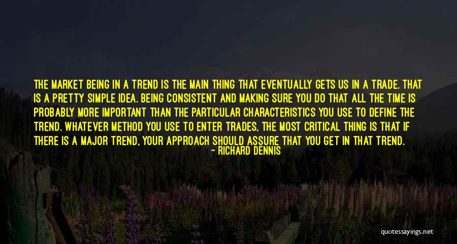 Main Idea Quotes By Richard Dennis