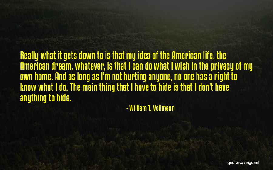 Main Idea Quotes By William T. Vollmann