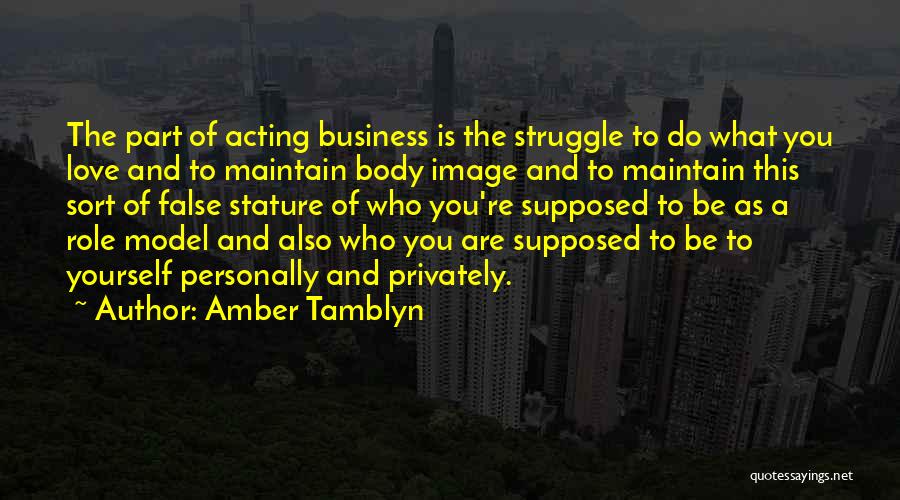 Maintain Love Quotes By Amber Tamblyn