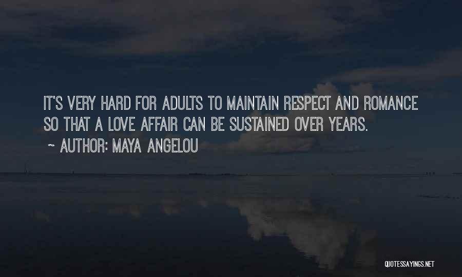 Maintain Love Quotes By Maya Angelou