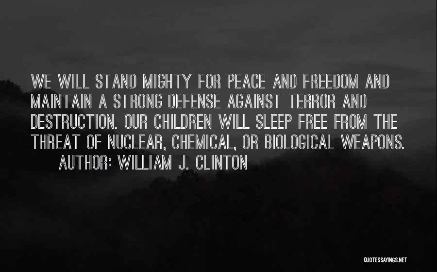 Maintain Peace Quotes By William J. Clinton