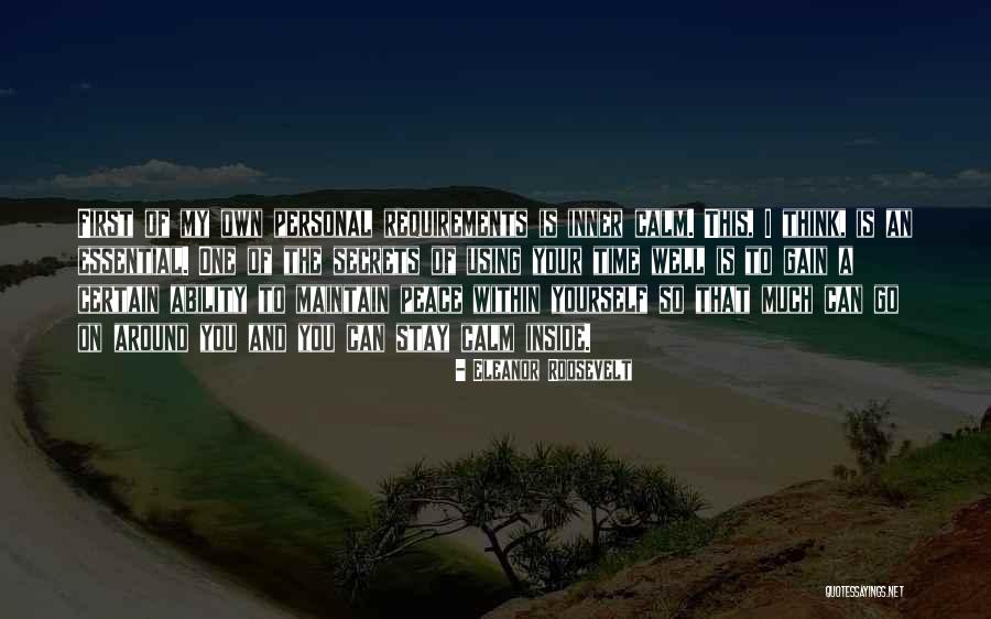 Maintain Peace Within Quotes By Eleanor Roosevelt Maintain Peace Within Quotes By Eleanor Roosevelt