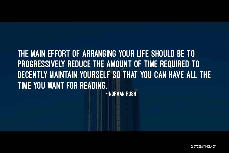 Maintain Yourself Quotes By Norman Rush