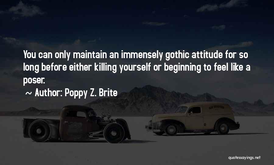 Maintain Yourself Quotes By Poppy Z. Brite