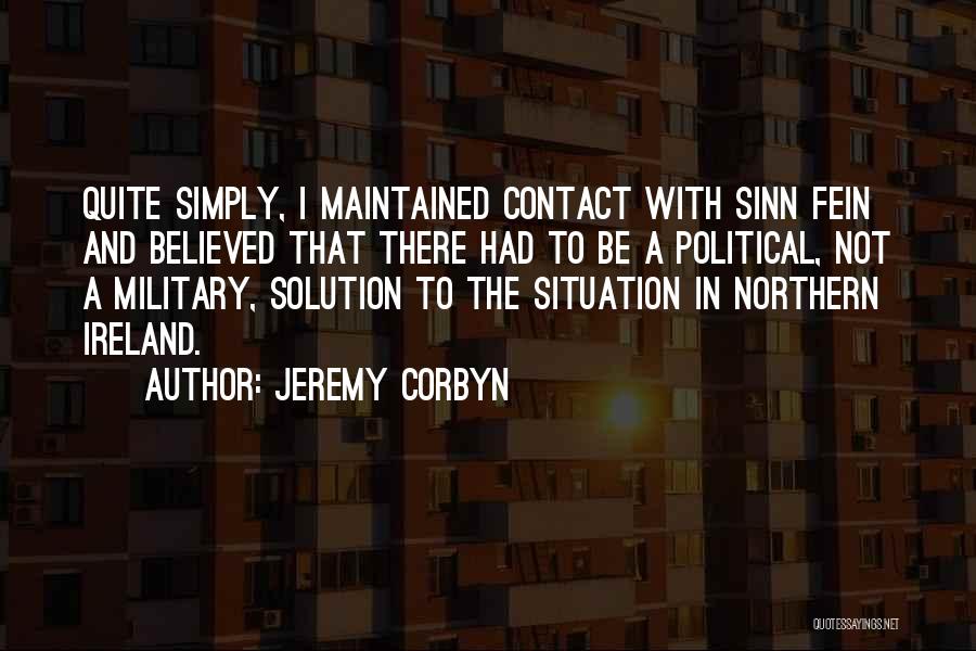 Maintained Contact Quotes By Jeremy Corbyn