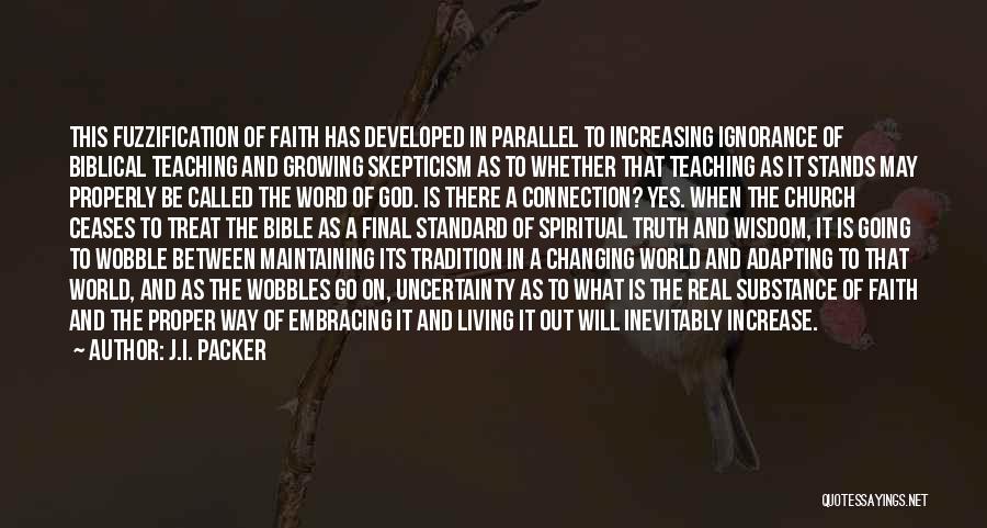 Maintaining Faith Quotes By J.I. Packer