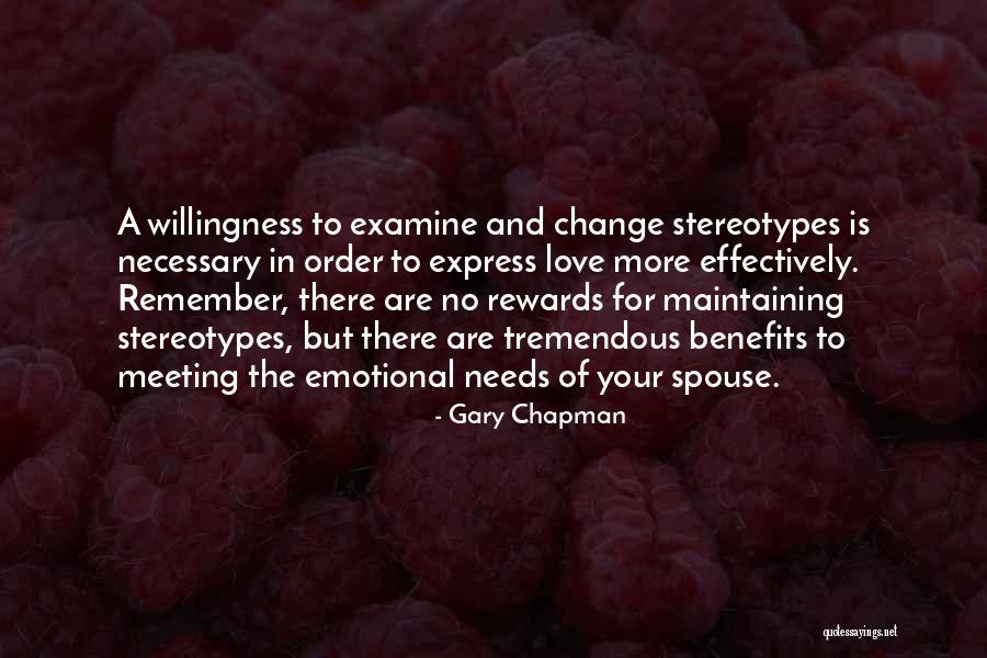 Maintaining Order Quotes By Gary Chapman