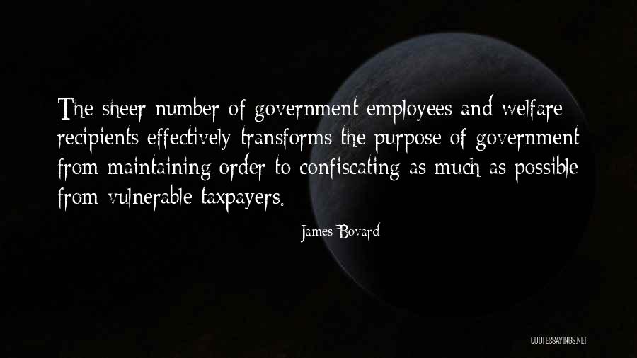 Maintaining Order Quotes By James Bovard