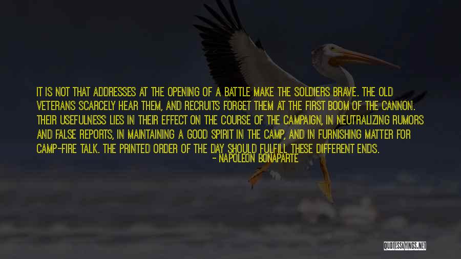 Maintaining Order Quotes By Napoleon Bonaparte