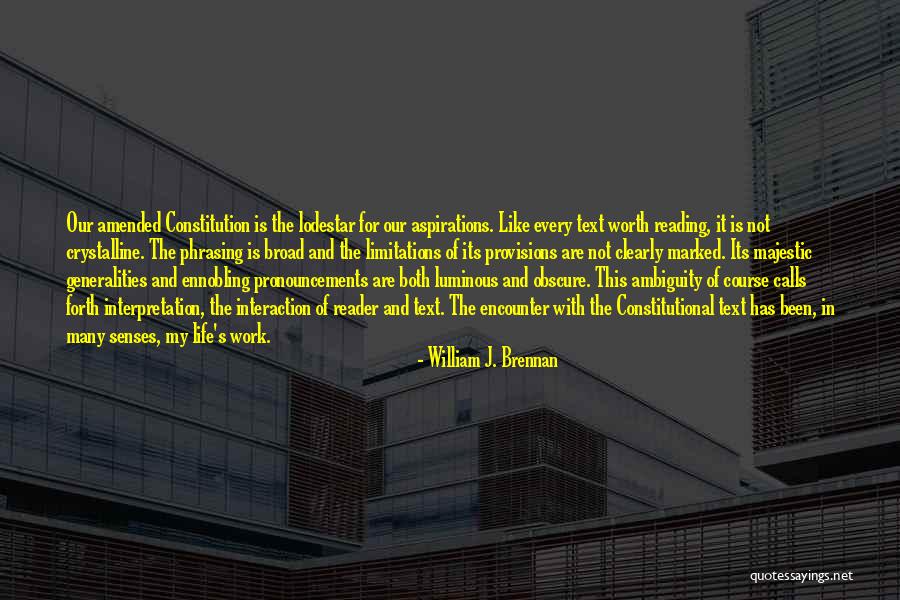 Majestic Quotes By William J. Brennan