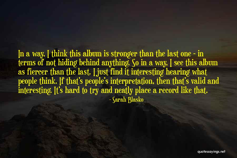 Majl Th J Lia Quotes By Sarah Blasko Majl Th J Lia Quotes By Sarah Blasko