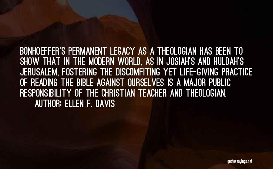 Major Bible Quotes By Ellen F. Davis