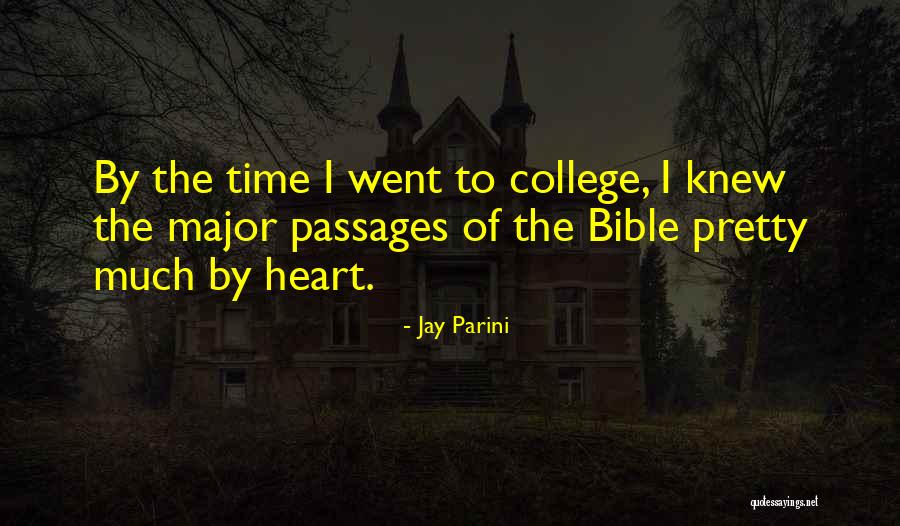 Major Bible Quotes By Jay Parini