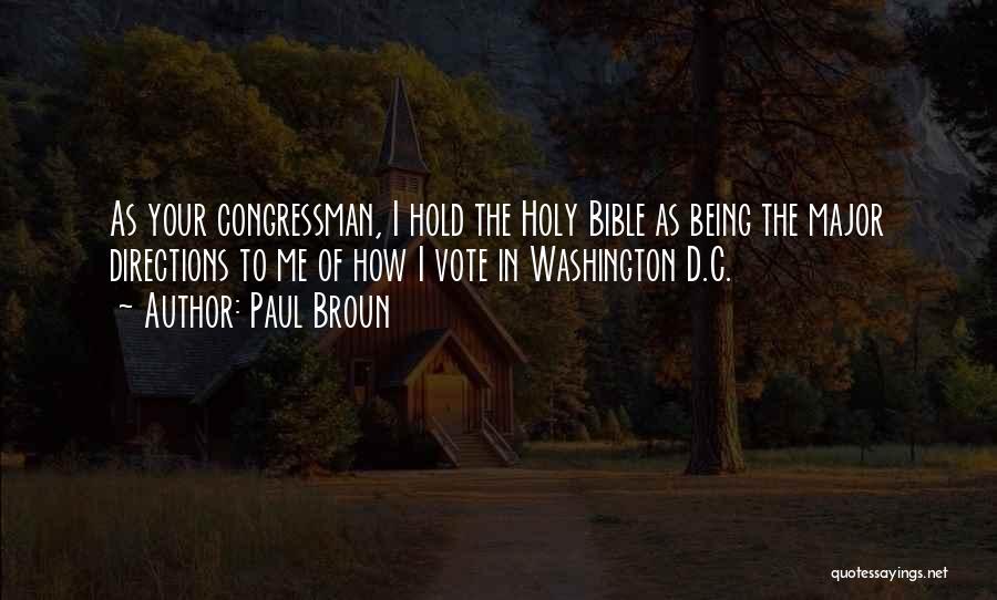 Major Bible Quotes By Paul Broun