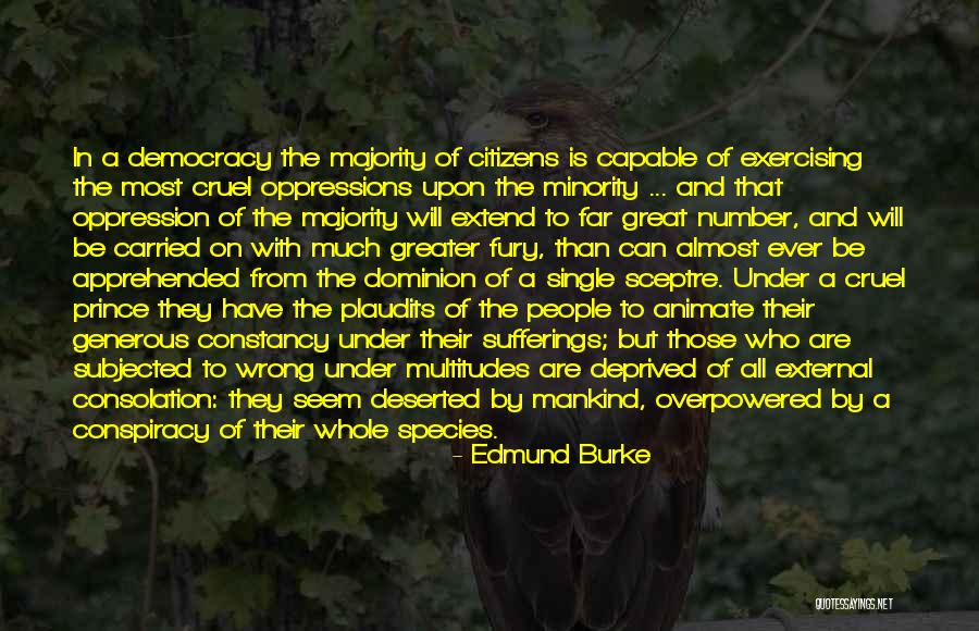 Majority And Minority Quotes By Edmund Burke