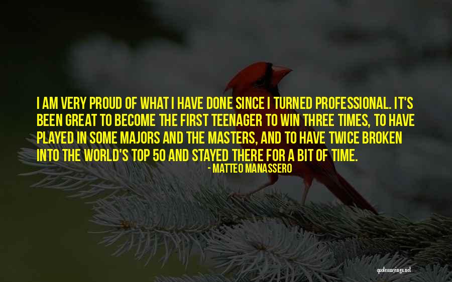 Majors In Quotes By Matteo Manassero Majors In Quotes By Matteo Manassero